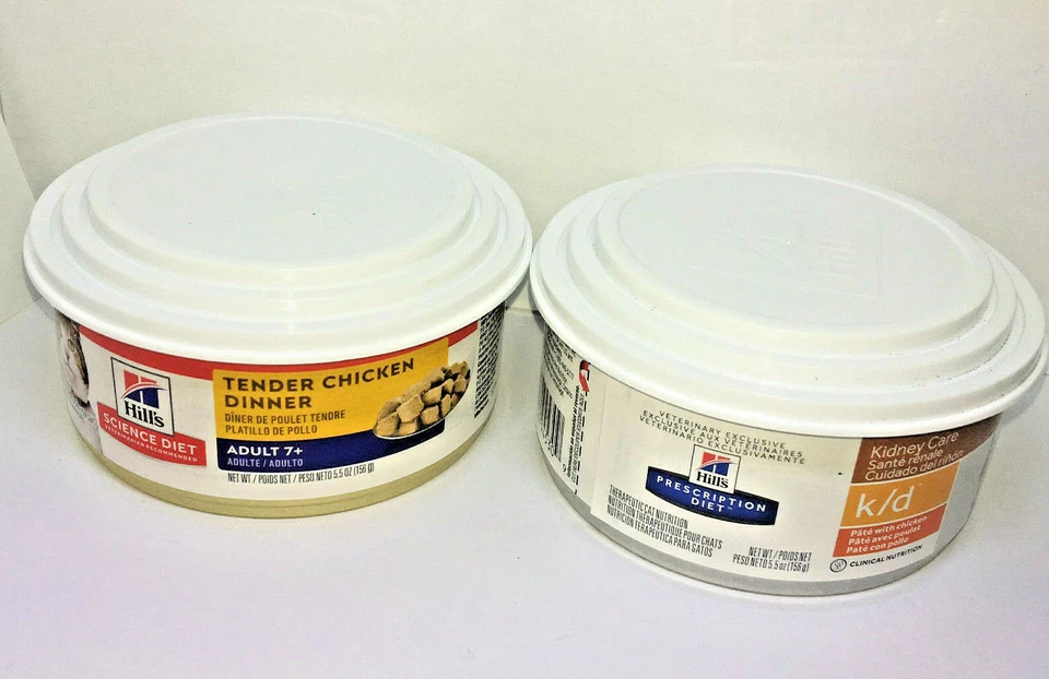 CUBIERTA DE LATA DE COMIDA PARA MASCOTAS TAPAS DE ALMACENAMIENTO REUTILIZABLES Juego de 2 HILLS SCIENCE DIET Húmedo Perro Gato Foto 3 de 4