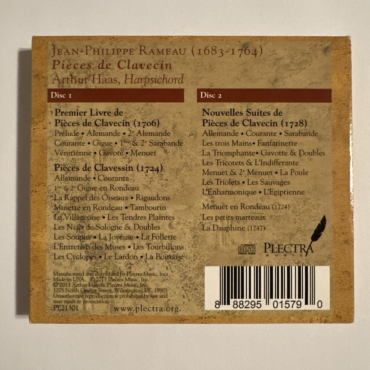 LES CLAVECINISTES FRANCAIS VOLUME 2、4 Les Clavecinistes Français - Laurence Boulay, François Couperin
