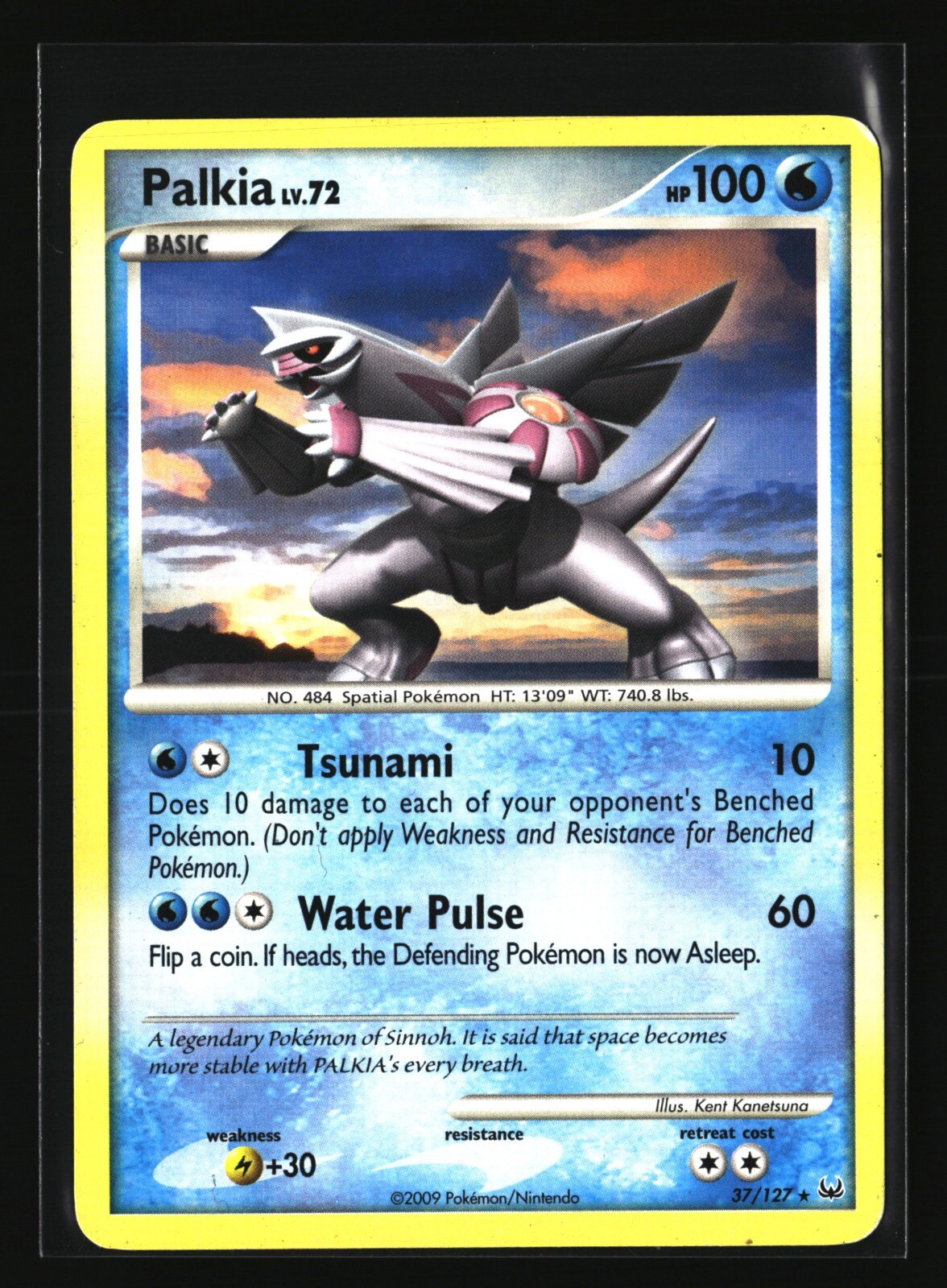 Pokemon PALKIA 37/127 Rare (2009 Platinum) NM/Near Mint
