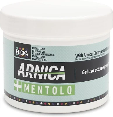 BIOEQUIPE SRL ARNICA Gel + MENTOLO Arnica per cavalli uso umano 100% Italiano 500ML Barattolo