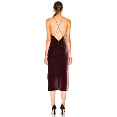 Dion Lee Fine Line Velvet Hi-low Cocktail Dress Size 2 | eBay
