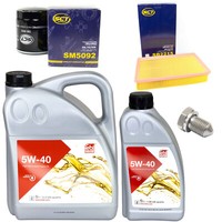MotoröL Filter Set 5W-40 6 Liter + ÖLablassschraube FüR VW Transporter VI 2.0TSI