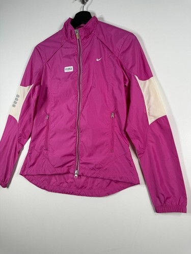 Nike Kids Girls Track Windrunner Jacket Full Zip Windbreaker Pink Sz Small 4-6 - Picture 2 of 15