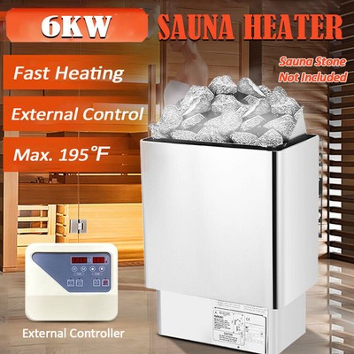 6KW High Quality Dry Sauna Heater Stove with Outer Digital Controller US STOCK