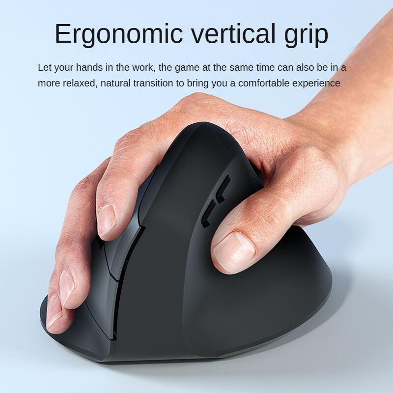 2.4G Wireless Bluetooth Dual-Mode Silent Ergonomic Mouse for PC Laptop Desktop with Comfort Design