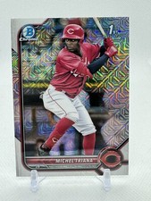 2022 Bowman Mega Box Chrome Michel Triana Reds Mojo 1st Bowman BCP-75