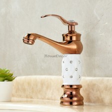 New Art Decoration Bathroom Sink Mixer Taps Single Handle Hole Wash Basin Faucet