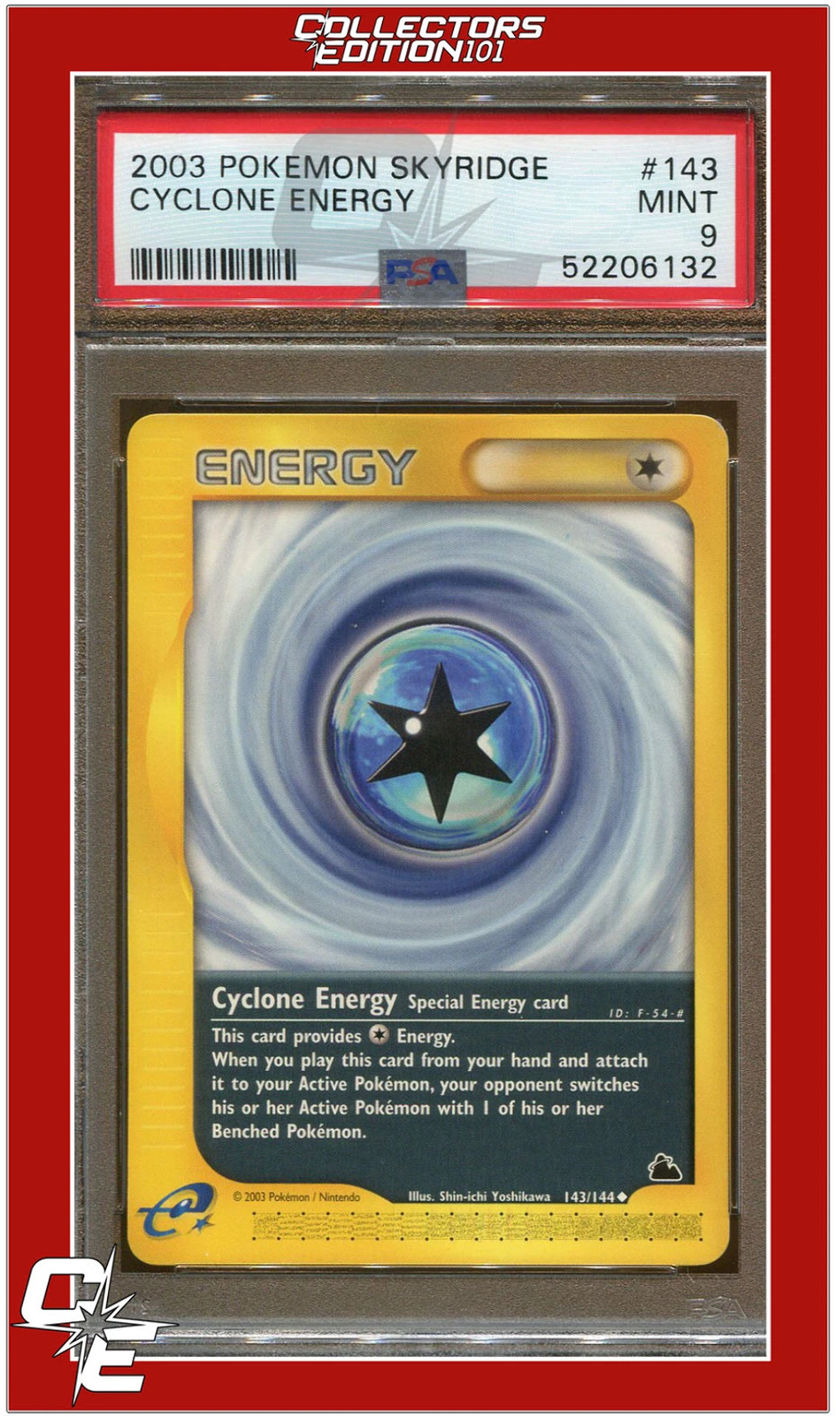 Skyridge 143 Cyclone Energy PSA 9