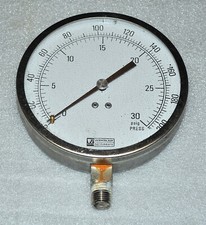 WEKSLER INSTRUMENTS PRESSURE METER 30 PSI/ 210 KPA VINTAGE 