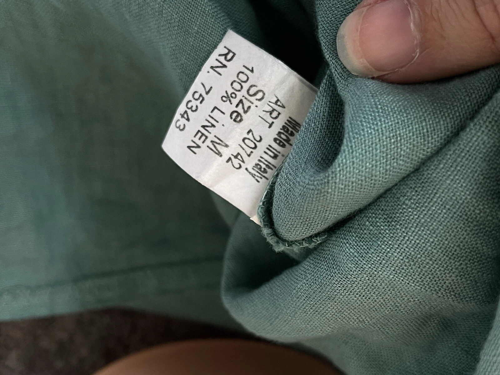 VALENTINO Abito donna Valentina Naldi lino lino M pizzo orlo verde italiano nuovo