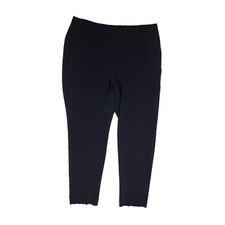 Chico's Size 0.5 US6 Dress Pants Ankle Length Black Flat Front