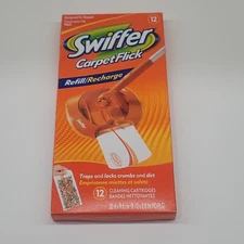 SWIFFER Carpet Flick Refill Pack of 12 Cleaning Cartridges Discontinued Sealed