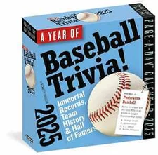 A Year of Baseball Trivia - Calendar, by Shouler Kenneth; Workman - Very Good