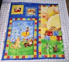 Puppy Dreams Winky Wheeler SSI Fabric Full Panel 24" x 46" Frolicking Puppies