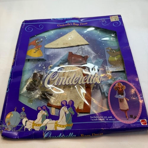 1991 Disney Classics Cinderellas Rags Dress  Mattel #1347 NRFB Box Damaged