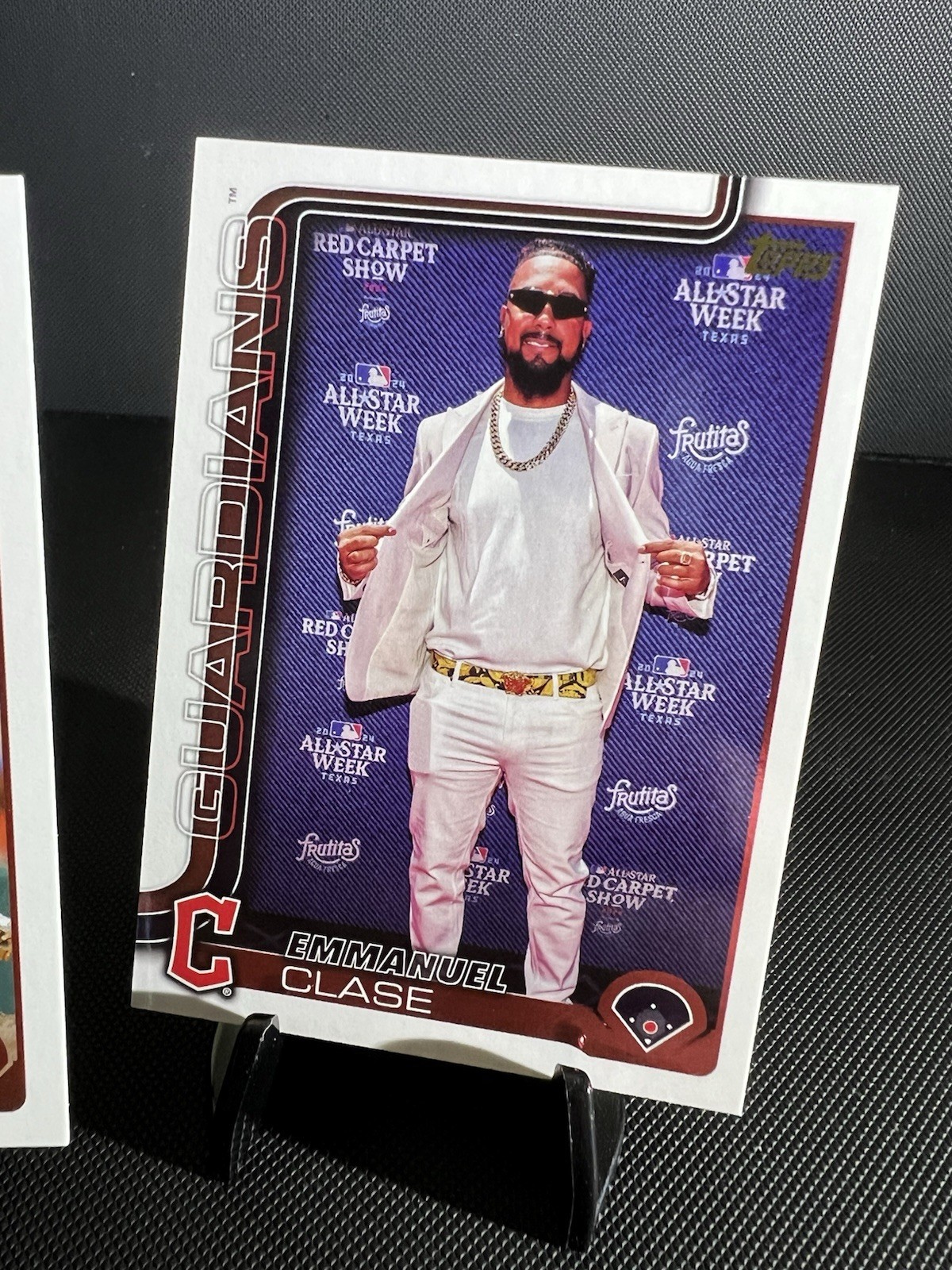 2025 Topps Series 1 Emmanuel Clase #326 Golden Mirror Image Variation Rare Mint