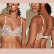 NWT Cosabella 34G Paradiso Underwire Demi Cup Bra Mandorla Nude T2227