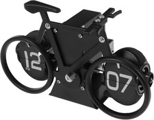  Vintage Bicycle Flip Clock Automatic Page Turning Clocks Digital Desk