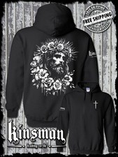 Jesus Portrait Roses Hoodie / Sweatshirt - Christ God Cross Faith