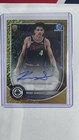 2025 Bowman Chrome Gold Shimmer Refractor 5/50 Kobe Sanders Rookie Auto RC 12wc