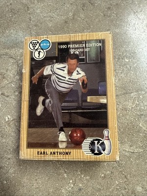 1990 Kingpins Bowling PBA Collect-A-Card 100 Trading Card Set Earl Anthony