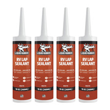 RV Lap Sealant, Self-Leveling Roof Sealer, White, 4 Pack  Flows Smoother than T