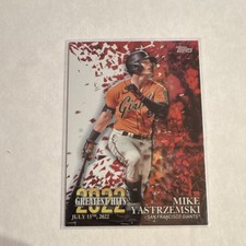 Topps 2023 Series 1 2022's Greatest Hits Mike Yastrzemski Card 22GH-20 Giants