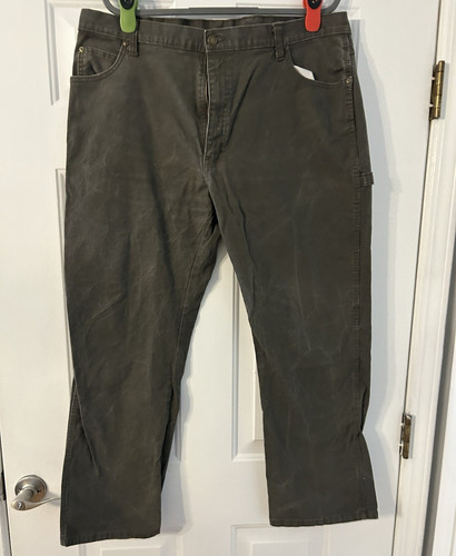 Dickies Men's Construction Work Pants Canvas Cotton Blend Gray 40x32
