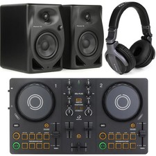 AlphaTheta DDJ-FLX2 2-deck DJ Controller with Monitors and Headphones
