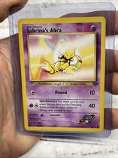 Pokemon Card Gym Challenge Sabrina's Abra 93/132 Unlimited Common Lightly Played