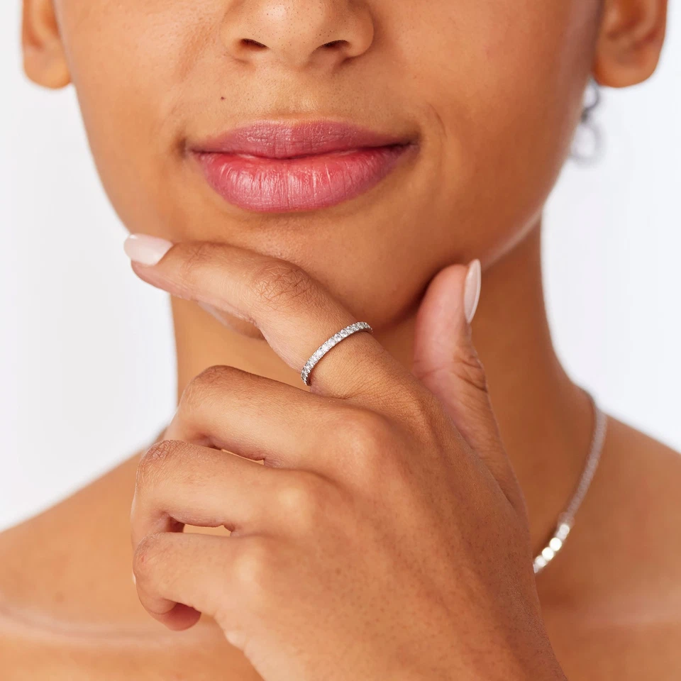 Anello veretta donna acciaio e zirconi Sagapo Dazzly SDZ157 S'agapo raffinato - Immagine 3 di 4