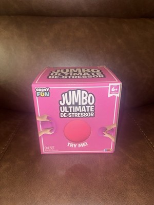 Crazy Fun Jumbo Ultimate De-Stressor Stretchable Squishable Squeeze Ball Pink