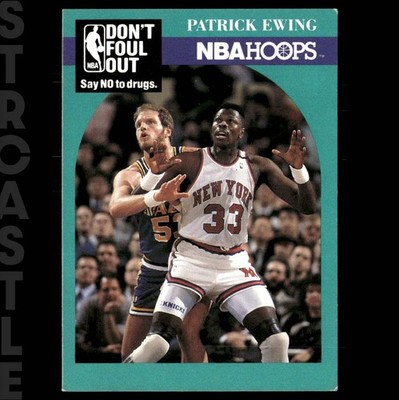 Patrick Ewing Don't Foul Out 1990-91 Hoops #388 New York Knicks   Basketball 