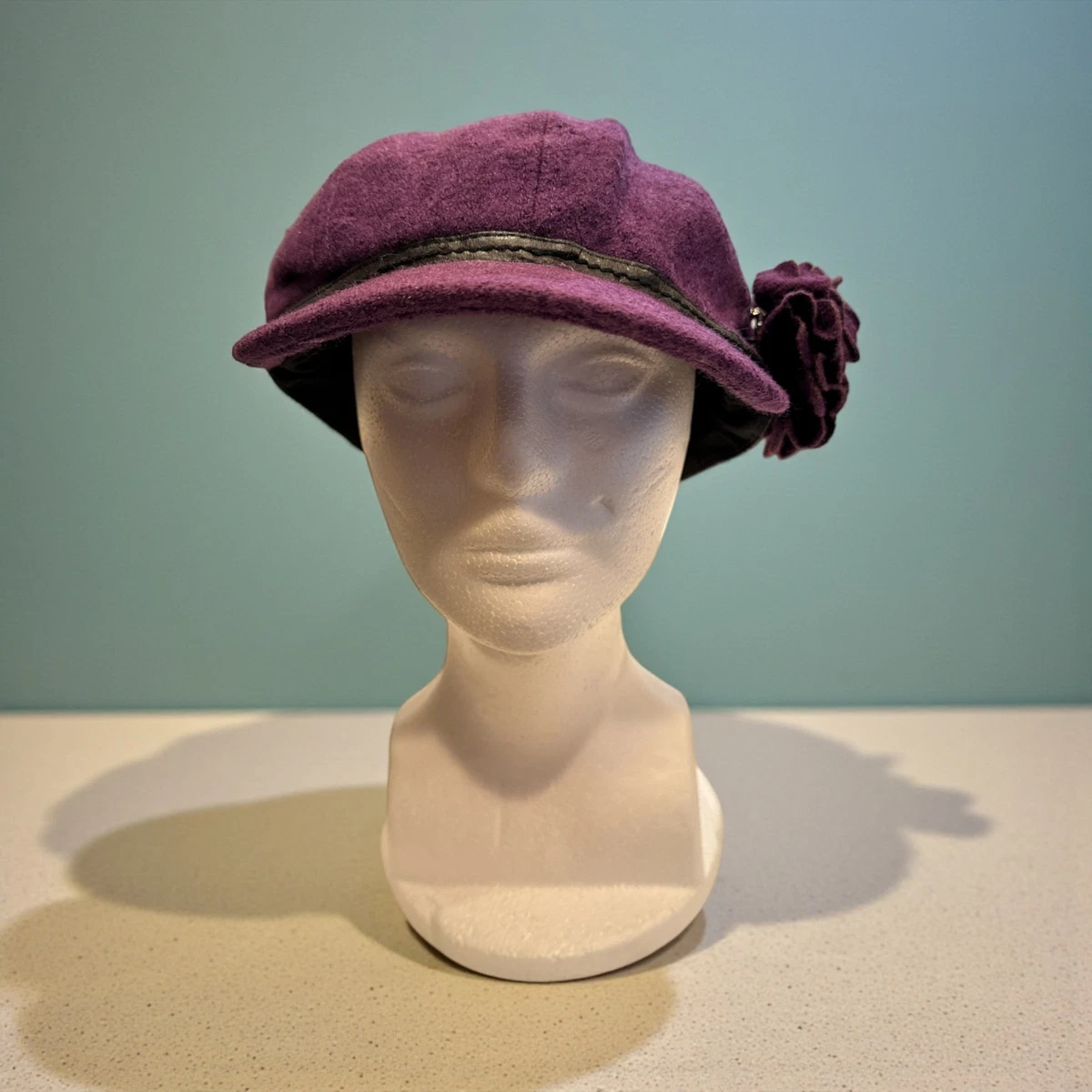 Velvet Cadet Cap in Mauve - Women\'s Fashion Hat Cadet Hat - Purpleologist main image 3