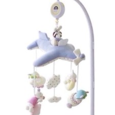 SHILOH Nursery Baby Crib Lullabies Plush Airplane Mobile