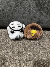 Angry Birds Star Wars 2012 Chewbacca And White Storm Trooper 5  Plush Stuffed