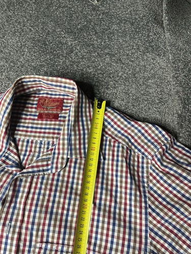R.M. Williams Shirt Mens Medium Red Button Down The Bush Outfitter Polo Top - Picture 8 of 10