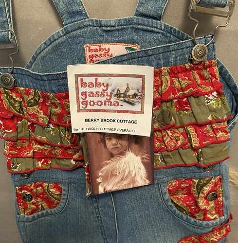 Kids Baby Gassy Gooma Boutique Berry Brook Cottage Overalls Sz 4T New W/ Tags - Picture 4 of 6