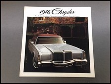 1976 Chrysler Vintage Car Sales Brochure Catalog - New Yorker Newport Wagon