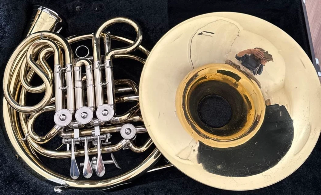 YAMAHA YHR668D Full Double French Horn YHR-668D Japan Gold Brass F