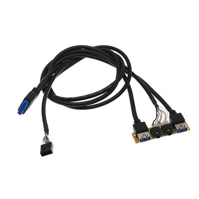 60 cm Frontgehäuse-Panel USB 3.0 + USB 3.0 + -Audio-Buchsenanschlüsse E/A-P2060
