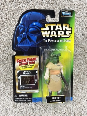 Power of the Force Ishi Tib figure with Freeze Frame Action Slide