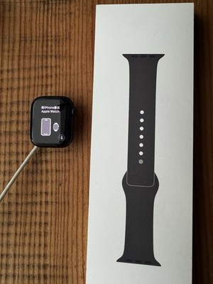 Apple Watch Series 8 41mm Midnight Aluminum Case with Sport Band, S/M (GPS)...