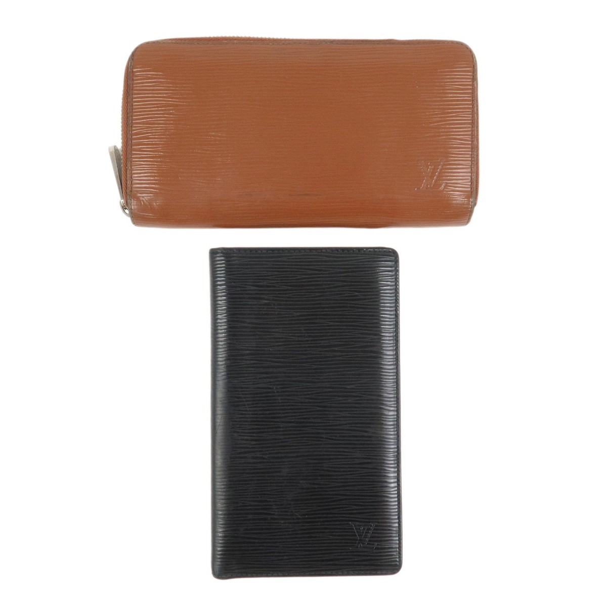 Louis Vuitton Epi Set of 2 Long Wallet Cacao Noir M60308  display picture 1
