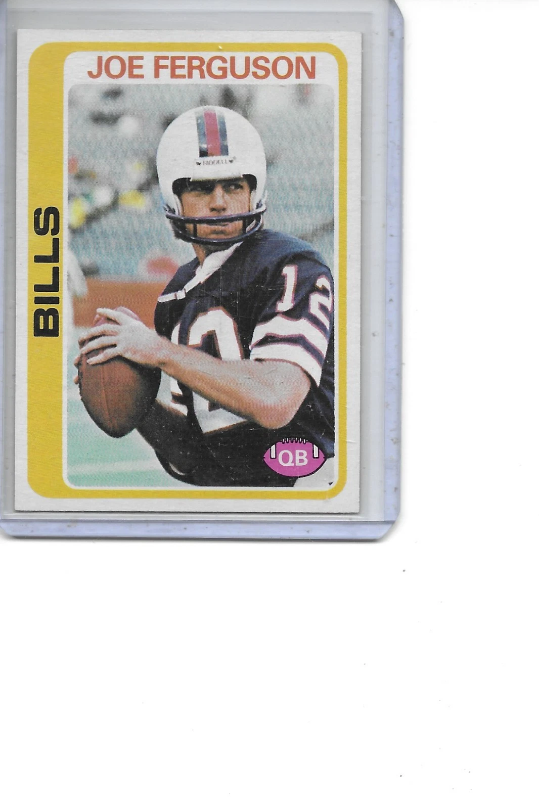 1978 Topps Joe Ferguson Buffalo Bills Football Card #339