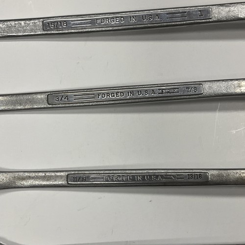 Craftsman SAE 6 Pc. Offset Double Box End Wrench Set V 3/8” to 1” USA Tools - Picture 5 of 6