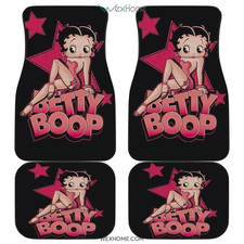 Cartoon Betty Boop Star Art Theme Print Car Floor Mat
