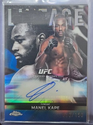 2026 Topps UFC Manel Kape Lineage Auto /150 Blue Refractor