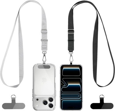 CACOE Phone Lanyard 2 Pack Black Gray