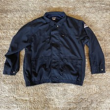Bulwark FR Jacket Mens 2XL Blue Flame Resistant Lined Bomber Zip Workwear